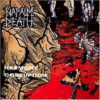 Обложка альбома «Harmony Corruption» (Napalm Death, 1990)