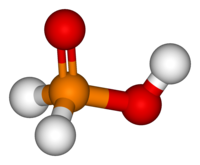 Фосфорноватистая кислота: вид молекулы