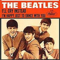 Обложка сингла «I’ll Cry Instead» (The Beatles, 1964)
