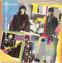 Обложка сингла «I Don’t Like Mondays» (The Boomtown Rats, 1979)