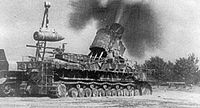 60 cm Karl-Gerät "Ziu" firing in Warsaw, August 1944