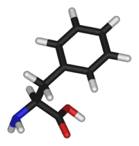 Фенилаланин: вид молекулы
