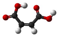Малеиновая кислота: вид молекулы