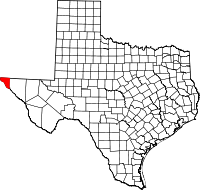 Округ Эль-Пасо на карте