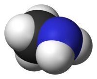 Метиламин: вид молекулы