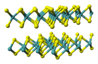 Сульфид молибдена(IV): вид молекулы