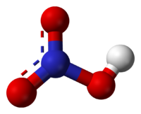Азотная кислота: вид молекулы