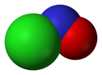 Хлорид нитрозила: вид молекулы