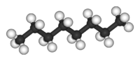 Октан: вид молекулы
