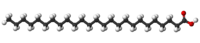Пентакозановая кислота: вид молекулы
