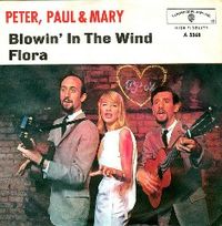 Обложка сингла «Blowin' in the Wind» (Peter, Paul and Mary, 1963)