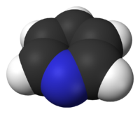 Пиридин: вид молекулы