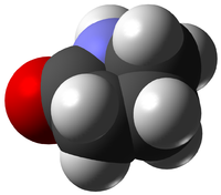 Пирролидон: вид молекулы