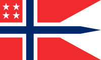 Rank Flag of an Admiral of the Royal Norwegian Navy.svg