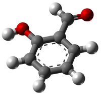 Салициловый альдегид: вид молекулы