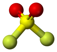 Сульфурилфторид: вид молекулы