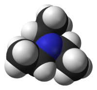 Триэтиламин: вид молекулы