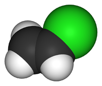 Винилхлорид: вид молекулы