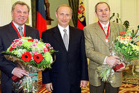 Майоров Б.А. (слева)