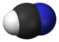 Синильная кислота: вид молекулы