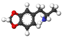 3,4-метилендиоксиамфетамин: вид молекулы