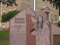 Quanah Parker monument, Quanah, TX Picture 2190.jpg
