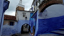 Chefchauen, tipically blue-rinsed houses.jpg
