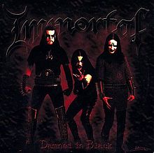 Обложка альбома «Damned in Black» (Immortal, 2000)