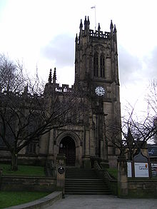 Manchester Cathedral Front Entrance.JPG