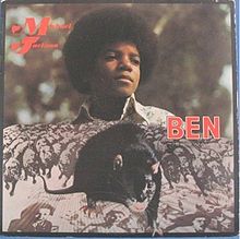 Обложка альбома «Ben» (Майкла Джексона, 1972)