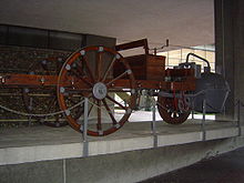 Torino - Museo dell'Automobile - Riproduzione 7-10 del Carro di Cugnot.jpg