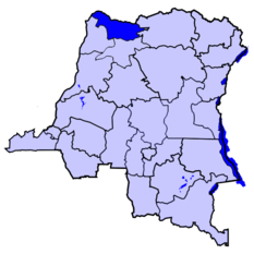 Северное Убанги на карте