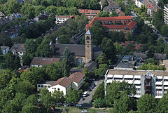 Вид с телевизионной башни Florianturm
