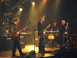 Участники Genesis на концерте в Питсбурге 9 сентября 2007 года