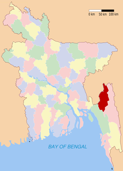 Кхаграчхари на карте