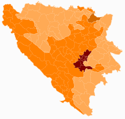 Сараевский кантон на карте
