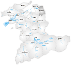 Аарванген (округ) на карте