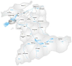 Эрлах (округ) на карте