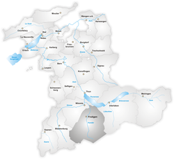 Фрутиген (округ) на карте