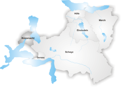 Кюснахт (округ) на карте