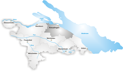 Кройцлинген (округ) на карте
