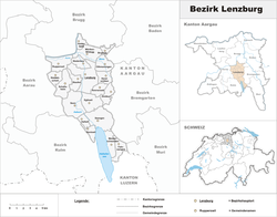 Ленцбург (округ) на карте