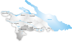 Мюнхвилен (округ) на карте