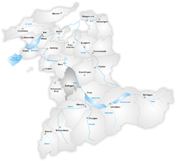 Зефтиген (округ) на карте