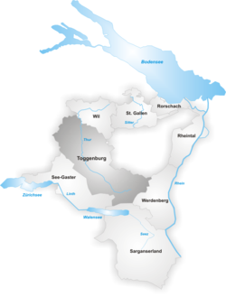 Тоггенбург (избирательный округ) на карте
