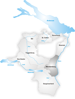 Верденберг (избирательный округ) на карте