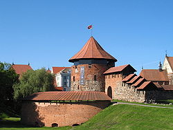 Круглая башня и бастион Каунасского замка до реконструкции