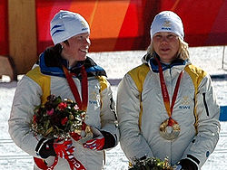 Анна Ольссон (справа) и Лина Андерссон