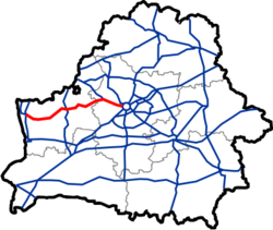 Map of Automobile Roads in Belarus M6.png