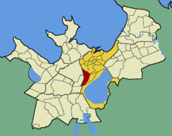 Китсекюла на карте города и района